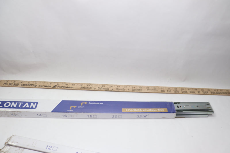 Lontan ‎Heavy Duty Soft Close Ball Bearing Drawer Slides 22" SL4502S3-22-1PAIR