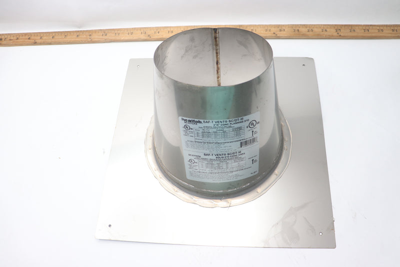 HeatFab Saf-T Vent SC Flashing Stainless Steel 3"/5" SC03TCFA