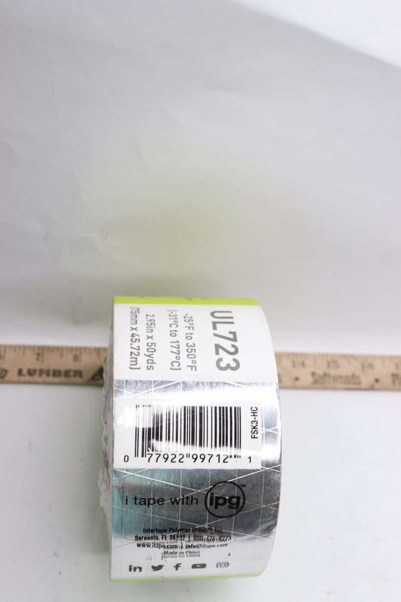 IPG Foil Scrim Kraft Acrylic 2.95" x 50 Yds UL723 FSK3-HC