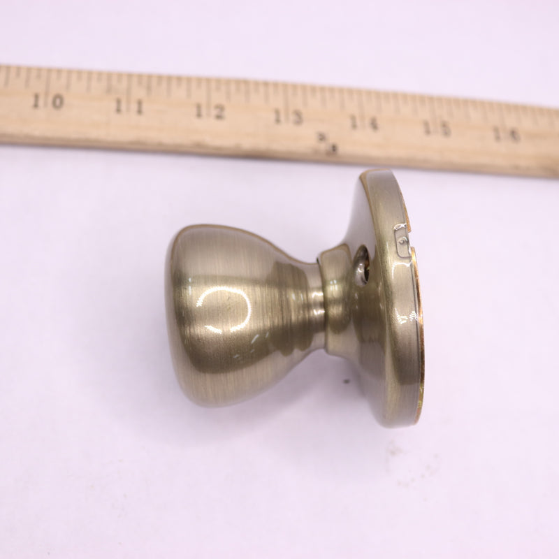 Kwikset Round Tylo Door Knob Dummy Antique Brass 94880-572