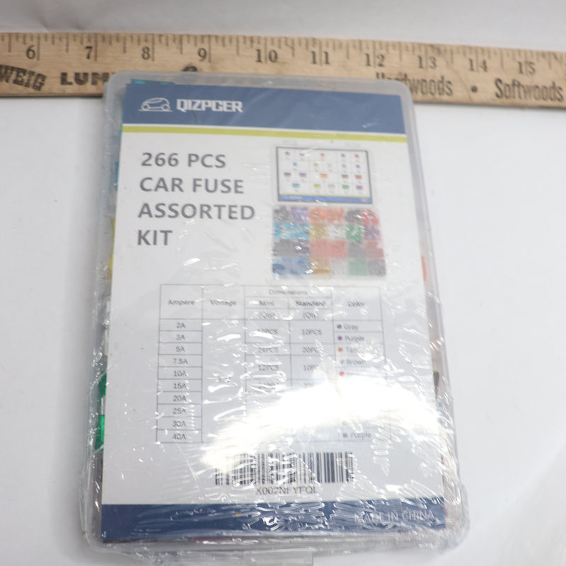 QIZPCER Car Fuse Assorted Kit 266-pc