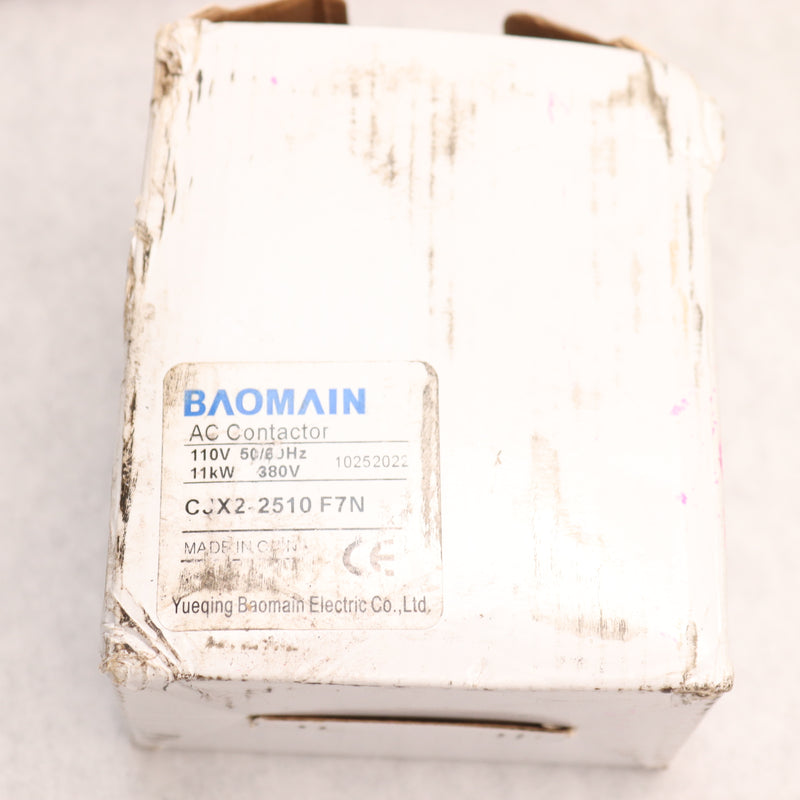 Baomain AC Contactor Coil Motor Controler 50/60Hz 25A AC 220-660V CJX2-2510