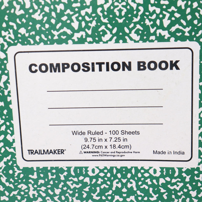 TrailMaker Composition Notebook 100 Sheets 9.75" x 7.25" SS7369