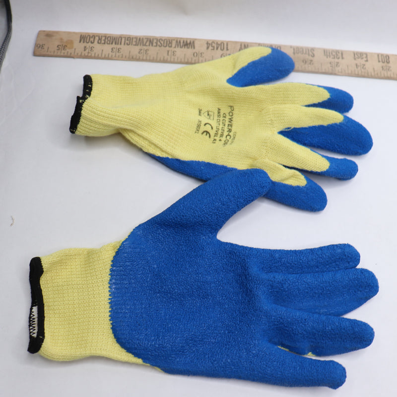 (Pair) Cordova Power-Cor Gloves 10-Gauge ANSI Cut A3 Latex Palm Coating X-Large