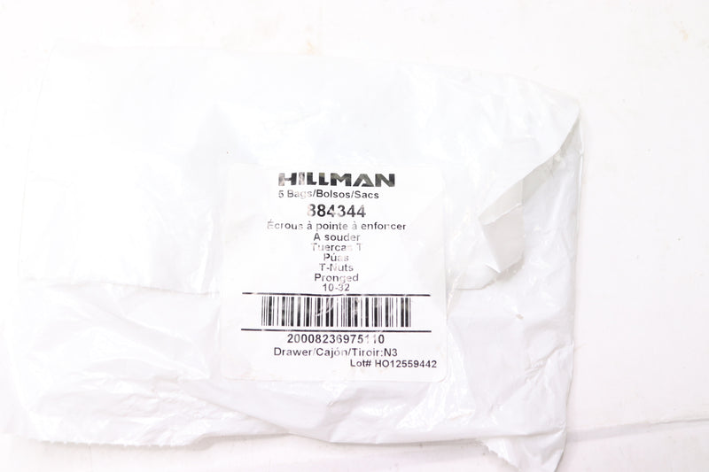 (10-Pk) Hillman 3-Prong Tee Nuts