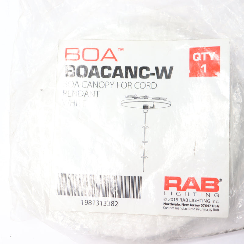 BOA Canopy for Cord Pendant White 1981313382