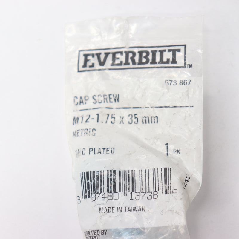 Everbilt Hex Bolt Class 8.8 Zinc Plated M12-1.75 x 35 MM 573867