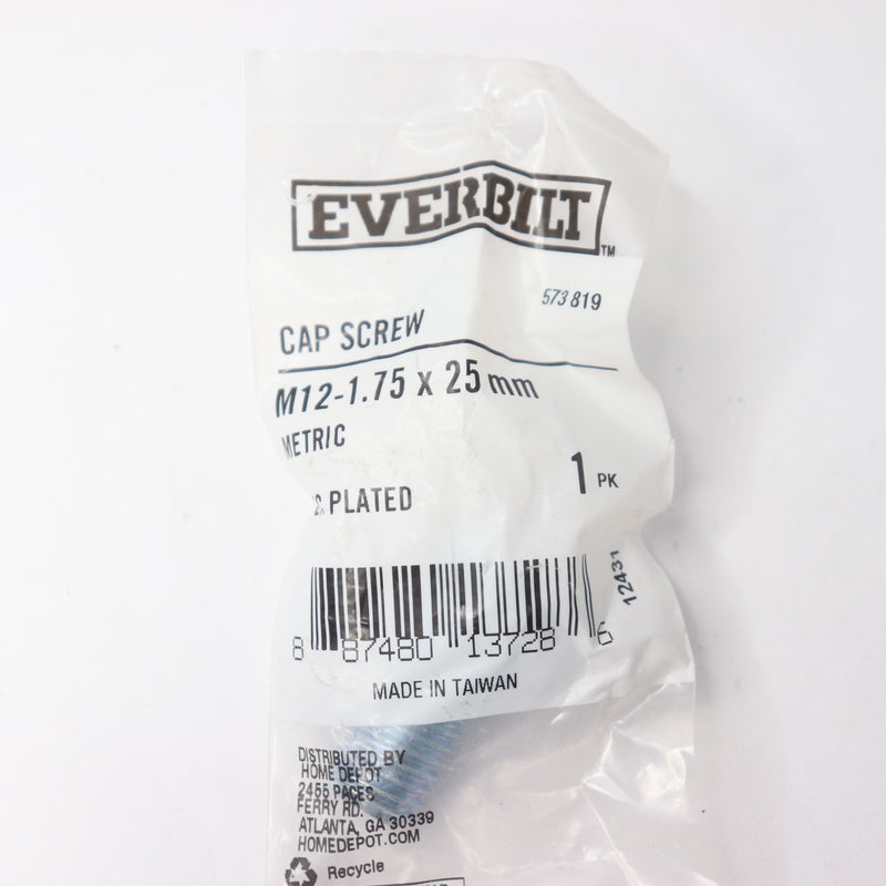 Everbilt External Drive Hex Bolt Zinc M12-1.75 x 25 MM 573819