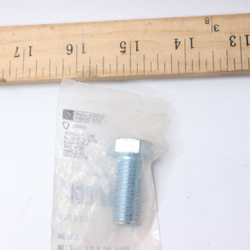 Everbilt Hex Bolt Zinc Plated M12-1.75 x 30 MM 573853