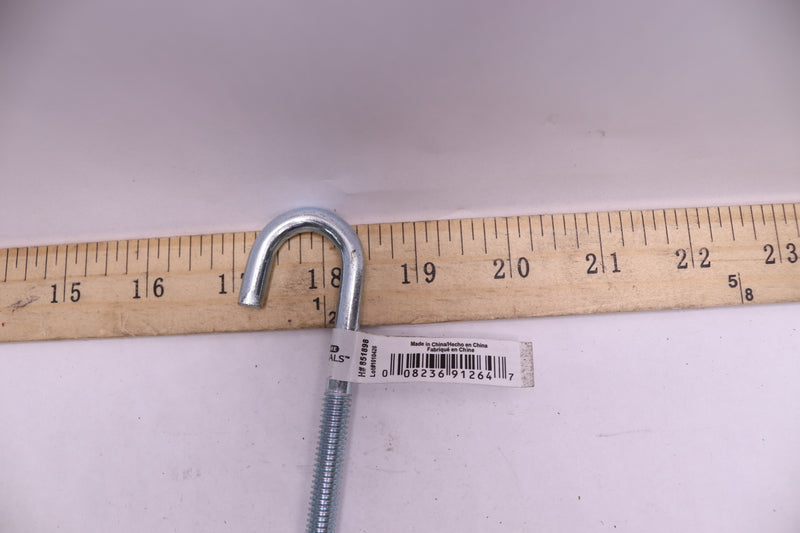 Hillman J-Bolt Steel Zinc Plated 5/16" Thread x  5" L 851898