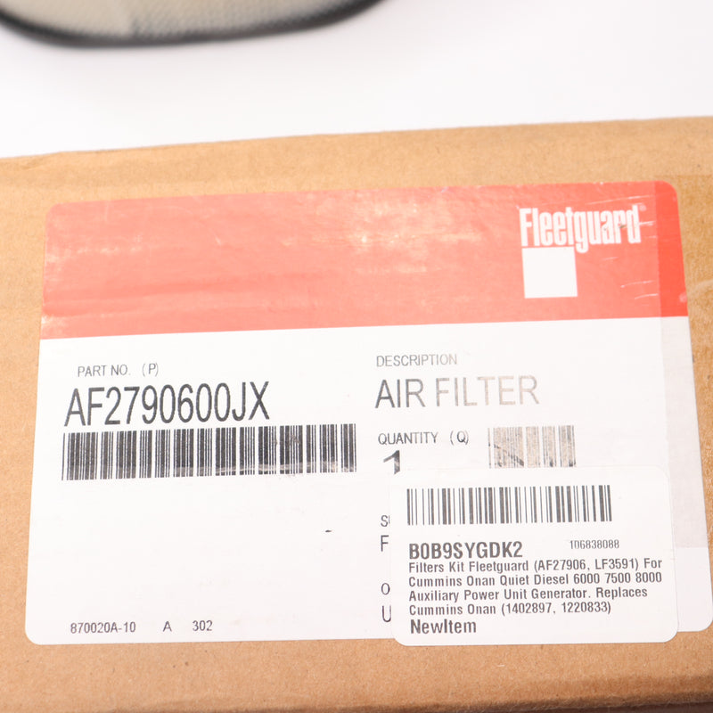 Fleetguard Air Filter AF2790600JX - Filter Included