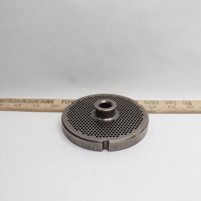 Kasco Hubbed Meat Grinder Plate Size 32 1/8" Hole 32332