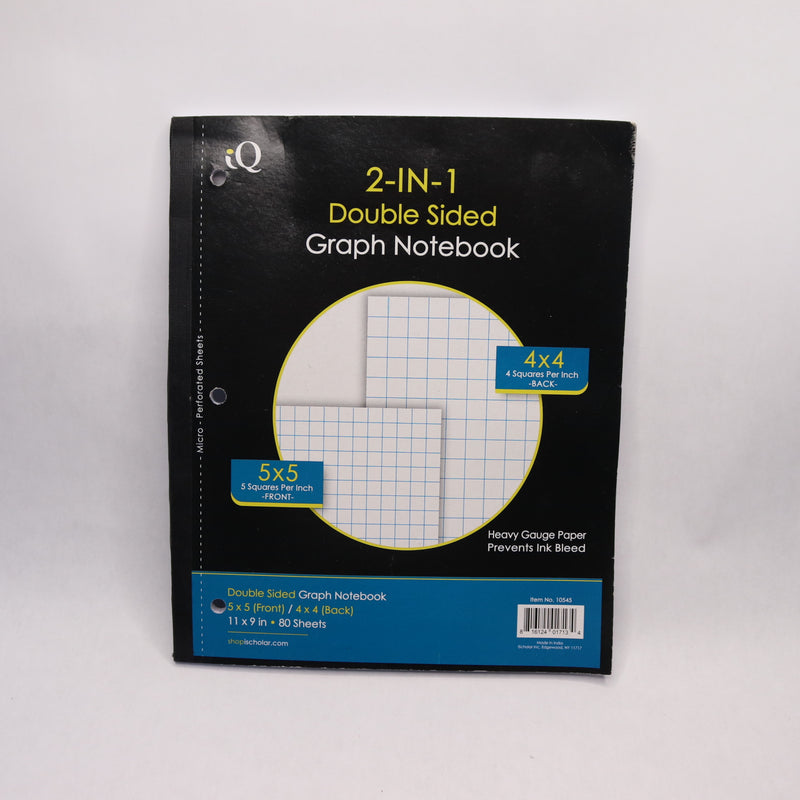 iScholar Coil-Less 1 Subject Graph Notebook 11" x 9" 10545