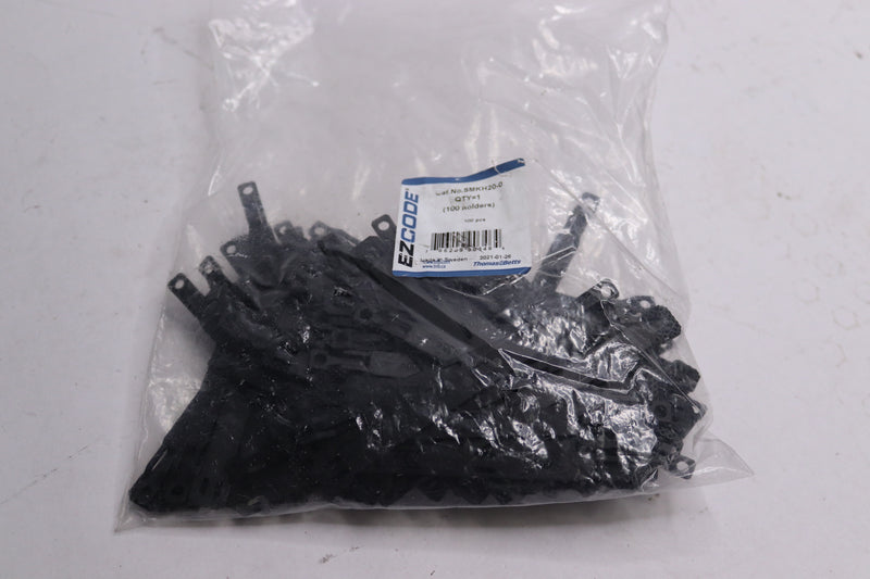 (100-Pk) E-Z Code Holder Sleeve Marker Black SMKH20-0