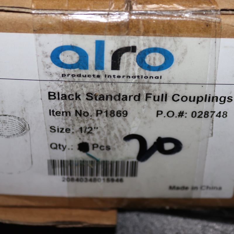 Alro Merchant Antique Coupling Black 1/2" P1869