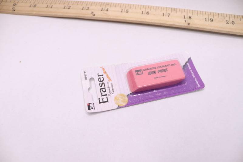 Charles Leonard Pink Pencil Eraser 80791