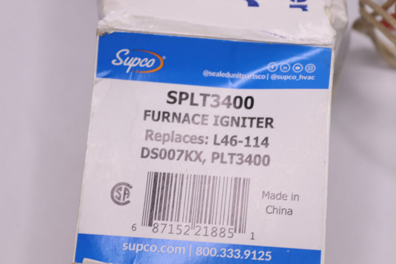 Supco Water Heater Furnace Igniter SPLT3400