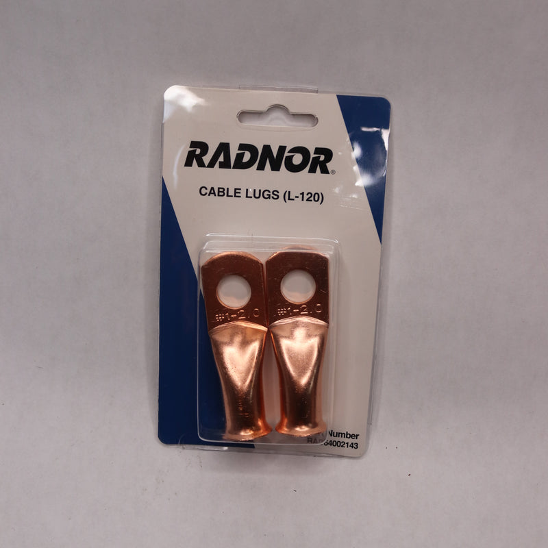 (2-Pk) Radnor Solder Type Cable Lug RAD64002143