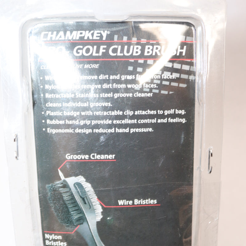 Champkey Golf Club Brush Head with Soft Rubber Hand Grip