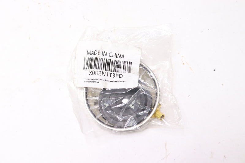 (22-Pk)‎ Vnfox Kitchen Sink Strainer Plug Stainless Steel ‎78 MM 3.14‘’