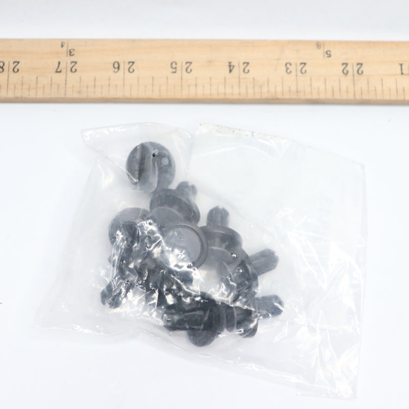 (10-Pk) Winzer Push Type Retainer Black 15mm x 22mm 501.8843