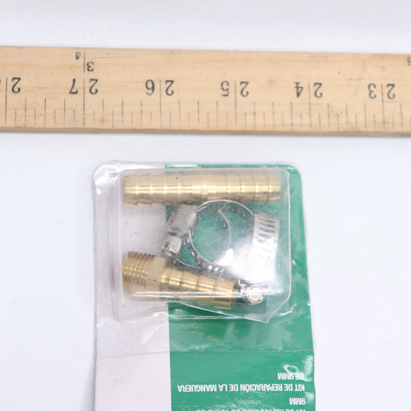 Metabo HPT Air Hose Repair Kit Steel Clamps Brass Splicer 3/8" 115163M
