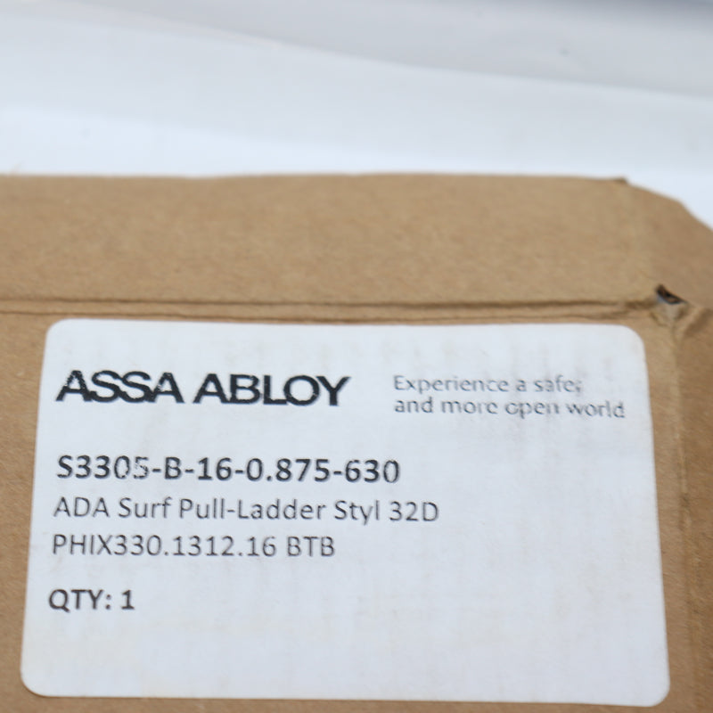 (2-Pk) Assa Abloy T-Shape Pull Handle 32D S3305-B-16-0.875-630