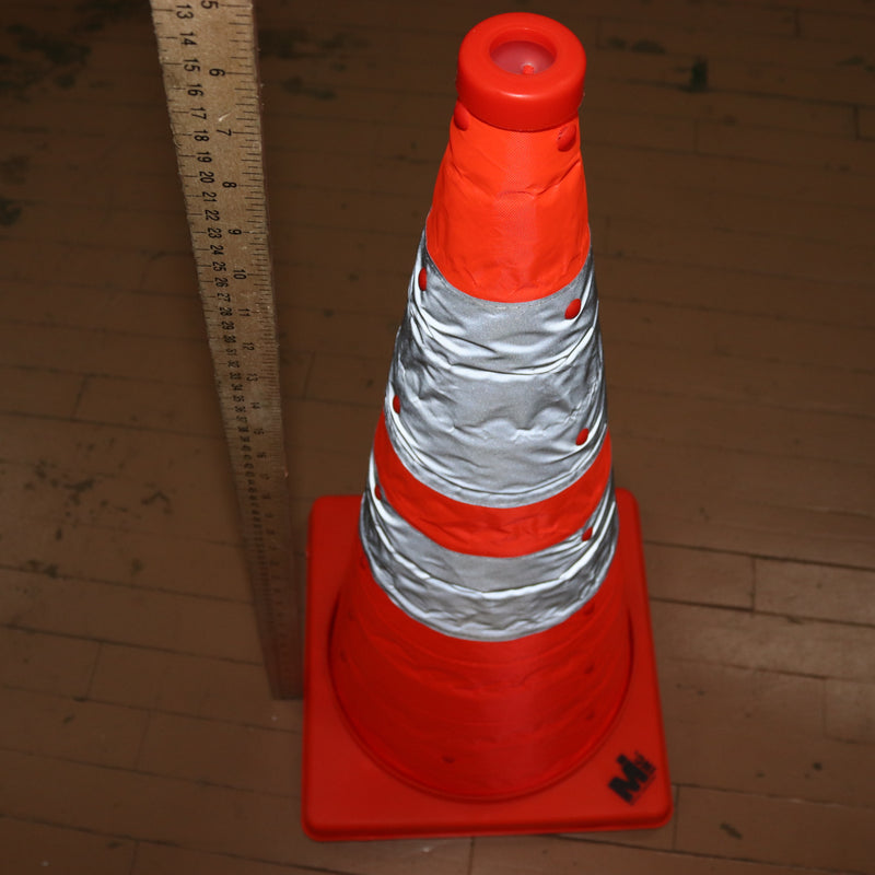 Mutual Collapsible Traffic Cone Nylon Orange 28" Height