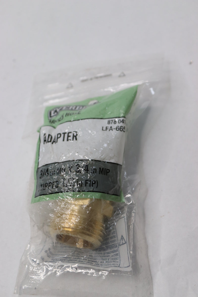 Everbilt Multi Adapter Fitting Brass 3/4" MHT x 3/4" MIP or 1/2" FIP 878041