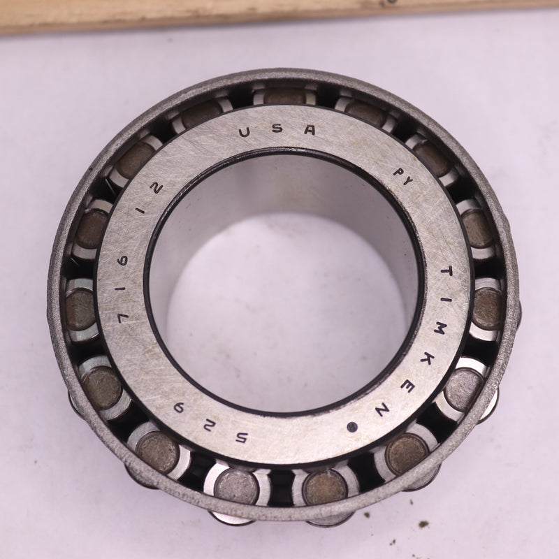 Tapered Roller Bearing Single Cone Straight Bore Steel 2" ID x 1.42" Width 529