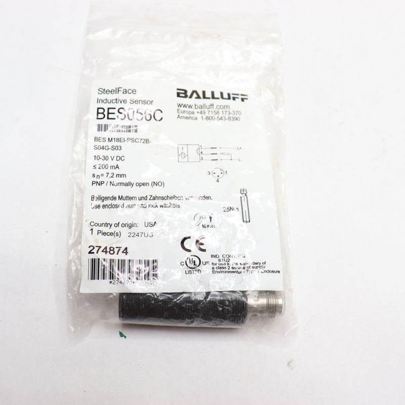 Balluf Weld-Immune Inductive Sensors BES056C