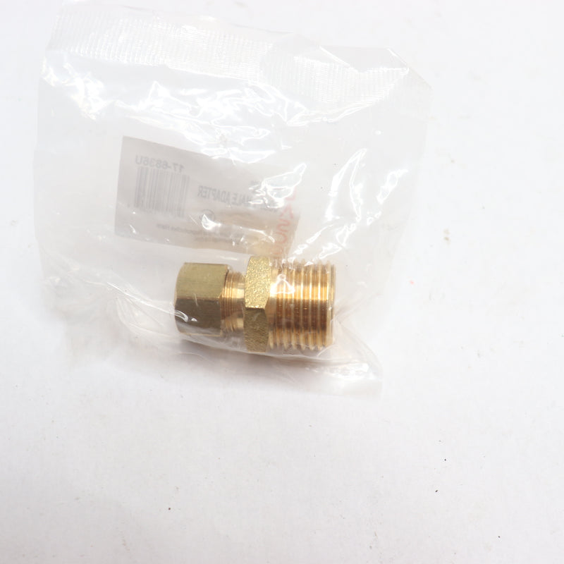 Lasco Adapter Brass 3/8" Compression x 1/2" Male Pipe Thread 17-6836U