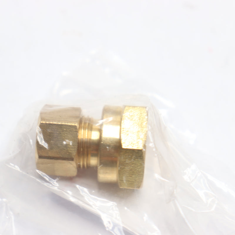 Lasco Pipe Thread Adapter Brass 3/8" Comp x 3/8" Female 17-6634U