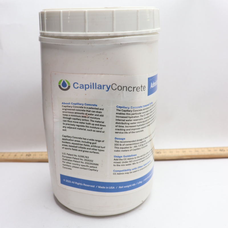 Capillary Concrete Admixture Internal Curing 4 Lbs