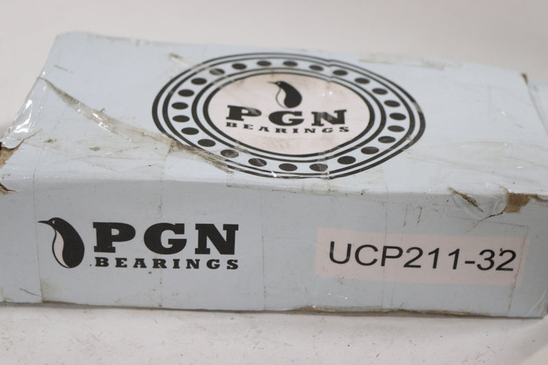 PGN Self-Aligning Pillow Block Mounted Ball Bearing 2" Bore UCP211-32