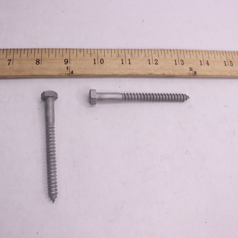 (25-Pk) Everbilt Hex Lag Screw Galvanized 5/16" x 3-1/2" 269 956