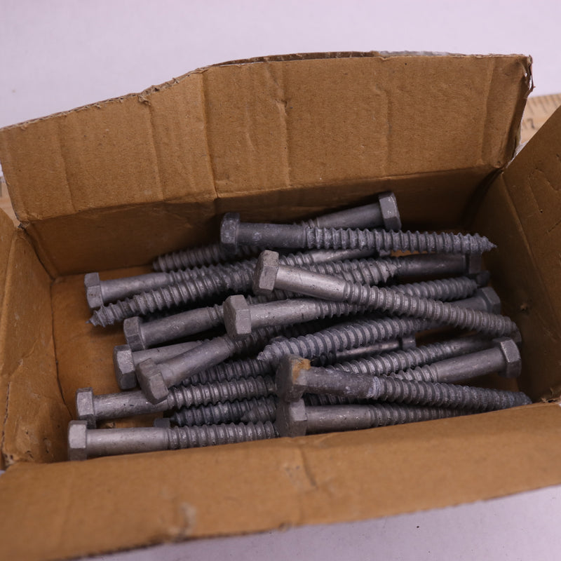 (25-Pk) Everbilt Hex Lag Screw Galvanized 5/16" x 3-1/2" 269 956