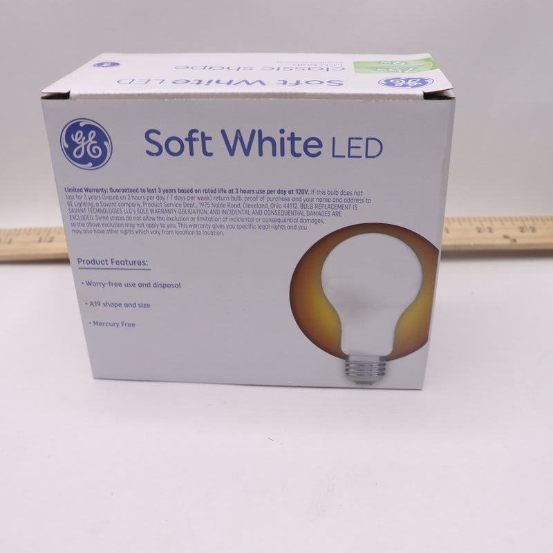 (2-Pk) GE Lighting LED Non-Dim A19 Light Bulb Soft White 9 W