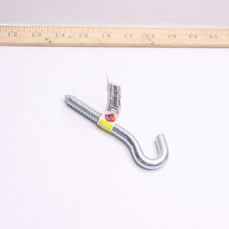 (10-Pk) National Heavy Duty Screw Hook Zinc Plated 3/8" x 4-1/2" N220-830