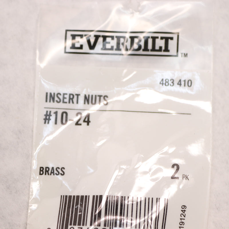 (2-Pk) Everbilt Wood Insert Nuts Solid Brass