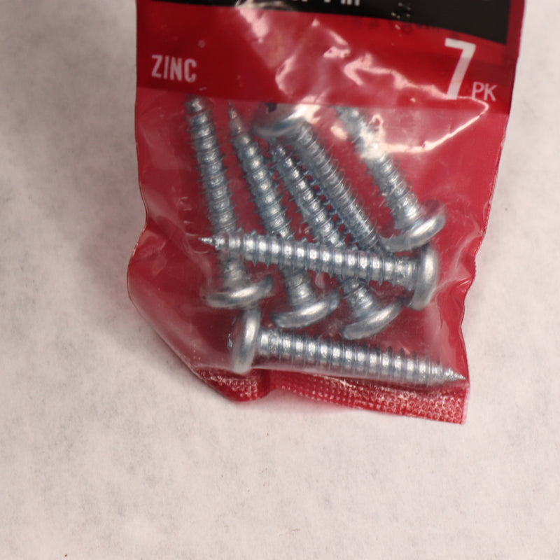 (7-Pk) Everbilt Phillips Pan Head Sheet Metal Screw Zinc Plated