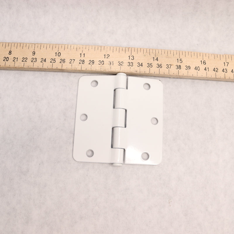 Everbilt Squeak-Free Door Hinge White 3-1/2" x 1/4" Radius