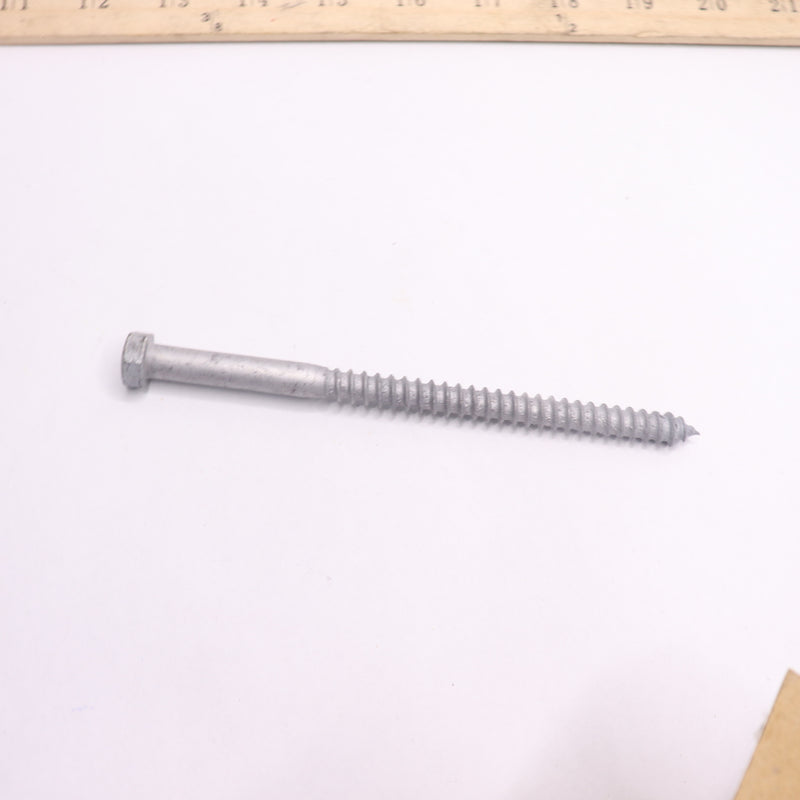 (25-Pk) Everbilt Hex Lag Screw Galvanized 3/8" x 6" 543 754