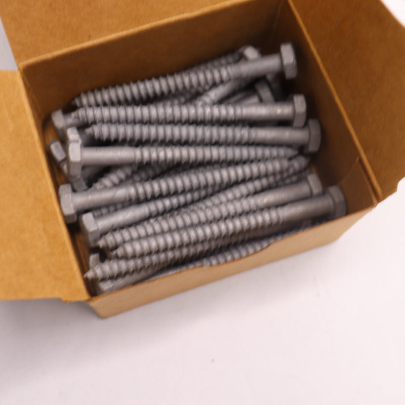 (25-Pk) Everbilt Lag Screw Galvanized 1/4" x 3" 530 506