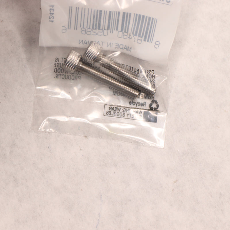 (2-Pk) Everbilt Hex Socket Head Socket Cap Screw Stainless Steel 752474