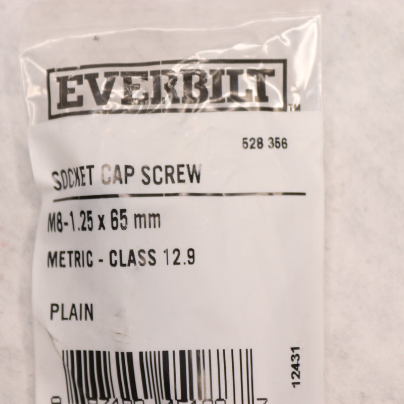 Everbilt Socket Cap Screw Metric Class 12.9 M8-1.25 x 65 mm 528356