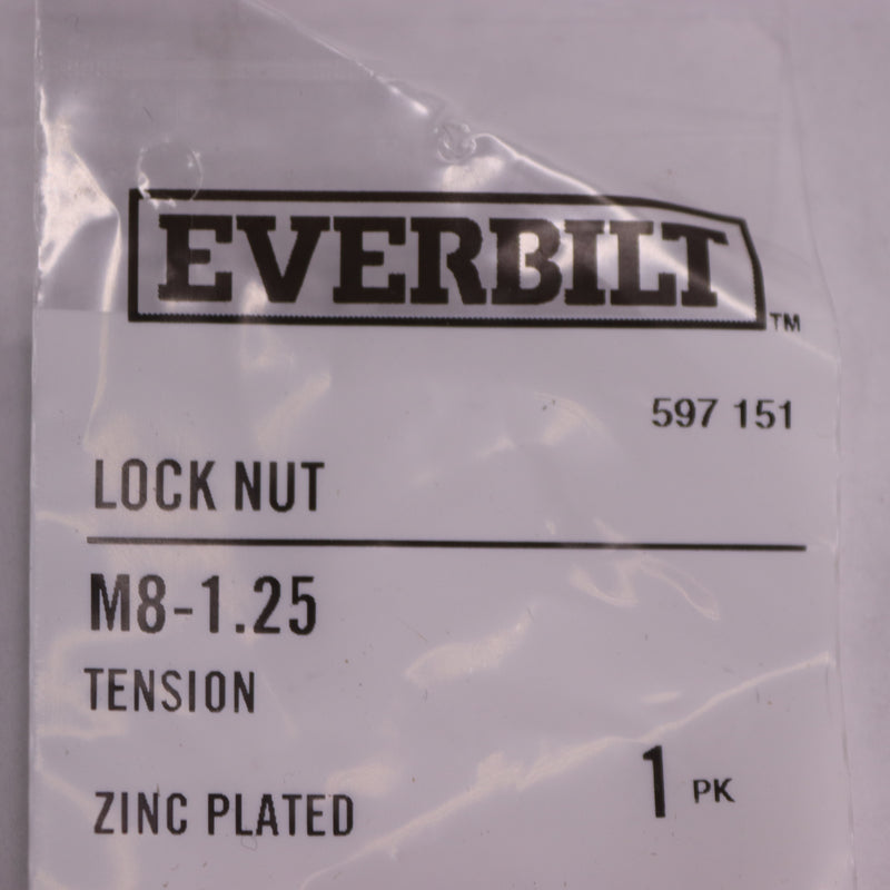 Everbilt Zinc-Plated Tension Lock Nut M8-1.25 597 151