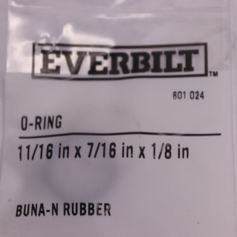 Everbilt Rubber O-Ring Black 11/16" x 7/16" x 1/8" 601 024