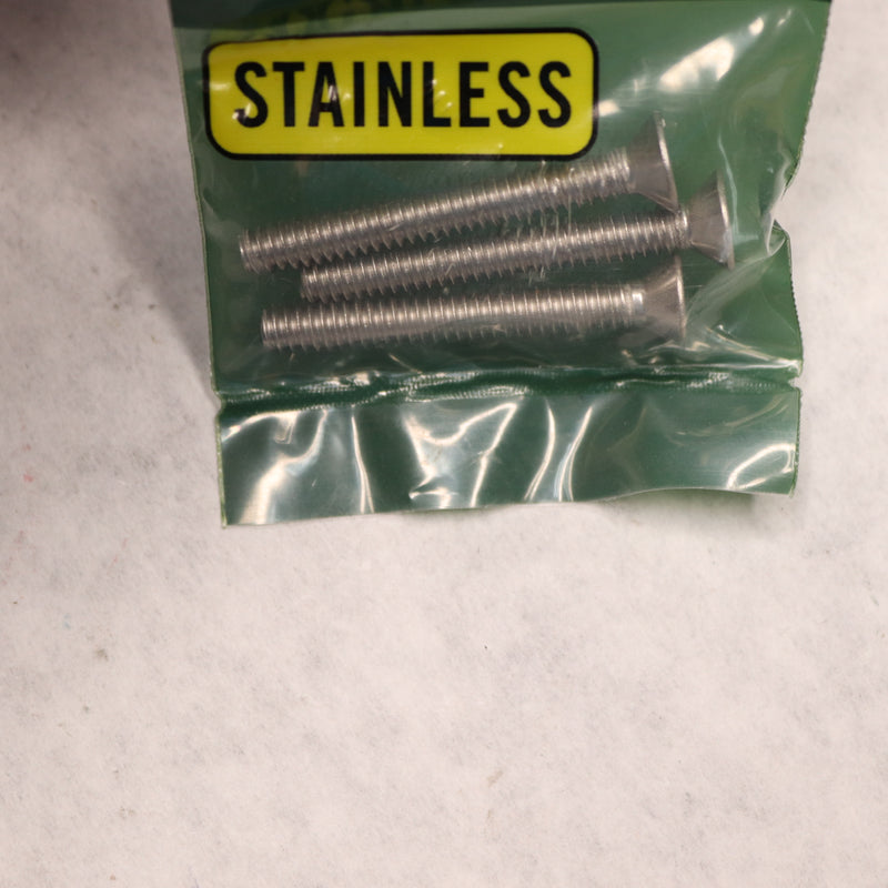 (15-Pk) Everbilt Phillips Flat Head Machine Screws SS