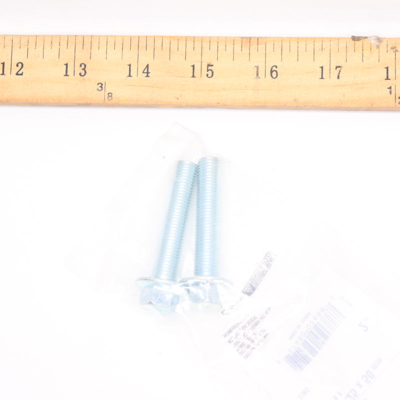 (2-Pk) Everbilt Metric Flange Bolt Zinc M10-1.25 x 50mm 194-828